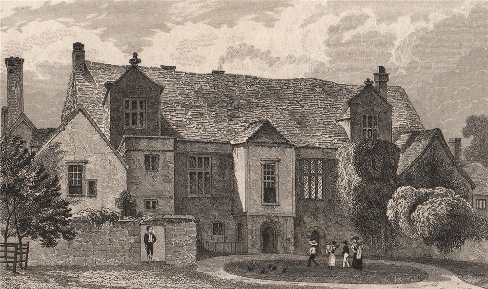 The Bishop's Palace at Maidstone. Kent. SHEPHERD 1829 old antique print